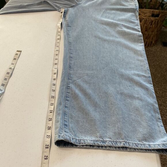 Blank NYC Stand Strong High Rise Paperbag Wide Leg Jean Elastic Waist Cotton - Picture 11 of 16